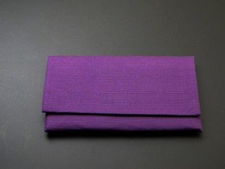 数珠入れ 紬（つむぎ）（大）(4.紫色)s の画像