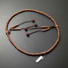 数珠 真言宗 総正梅 尺２ 焦げ茶色利休房の画像