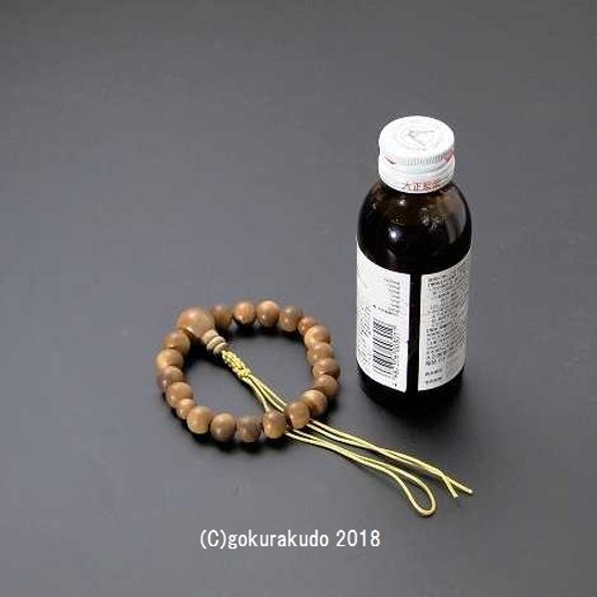 数珠ブレス 主玉10mm 総白檀 紐房仕立て画像