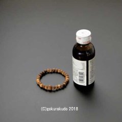  数珠ブレス 総白檀 主玉尺玉（穴～穴約6mmm）画像