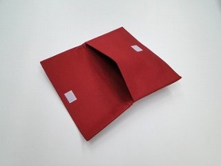 数珠入れ 紬（つむぎ）（大）(6.エンジ色) s画像
