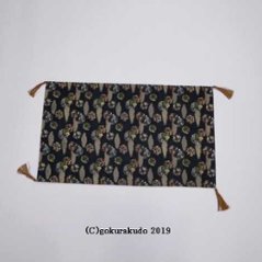 経机かけ（金襴の布）（幅48cm～49cm）紺系色３-Hの画像
