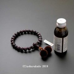 数珠 男性用 紫檀 主玉22個入 茶色梵天房画像