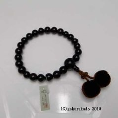 数珠 男性用 紫檀 主玉22個入 茶色梵天房画像