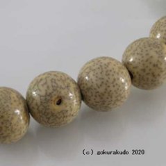 数珠 男性用 星月菩提樹 主玉(おもだま)22個入り 親・2天・ぼさ虎目石 正絹梵天房 利休色画像
