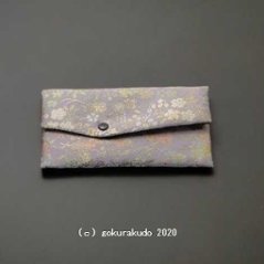 数珠入れ 金襴 D 4番（藤色地に小桜）-Hの画像