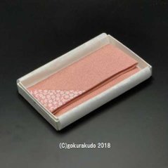 ちりめん桜小紋数珠入　ピンク画像