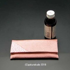 ちりめん桜小紋数珠入　ピンク画像