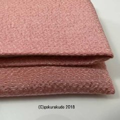ちりめん桜小紋数珠入　ピンク画像