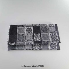 数珠入れ 正絹 遠州緞子 グレー系色-Hの画像