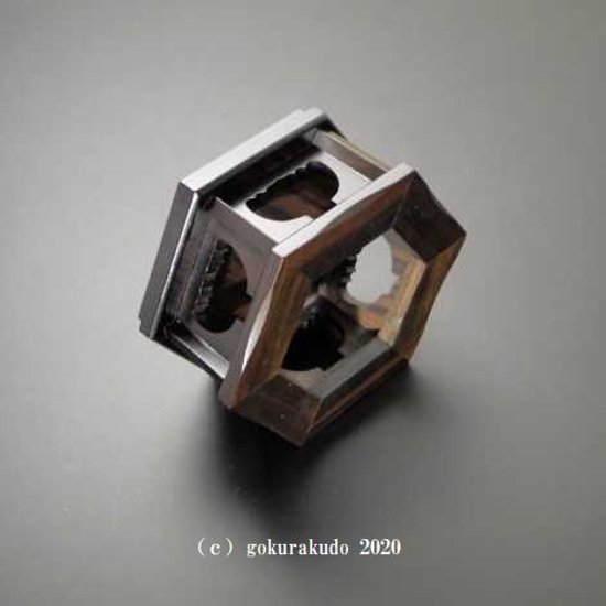 六角りん台　黒檀製　3.5寸画像