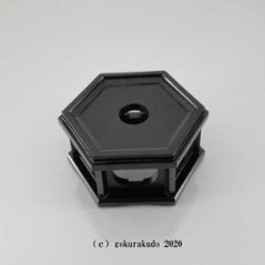 六角りん台　黒檀製　3.5寸画像