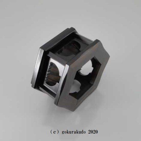 六角りん台　黒檀製　3.5寸画像