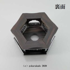 六角りん台　黒檀製　3.5寸画像