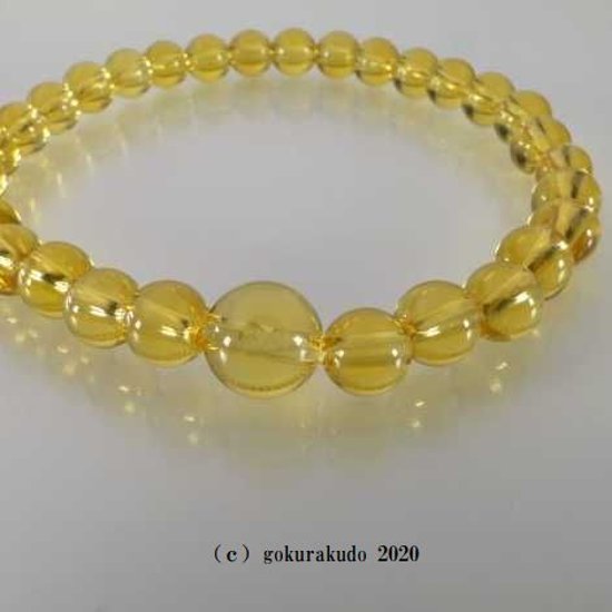 数珠ブレス 総黄水晶 主玉6ｍｍ画像