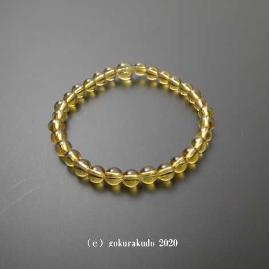 数珠ブレス 総黄水晶 主玉6ｍｍ画像