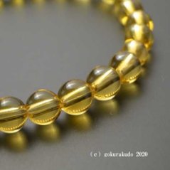 数珠ブレス 総黄水晶 主玉6ｍｍ画像