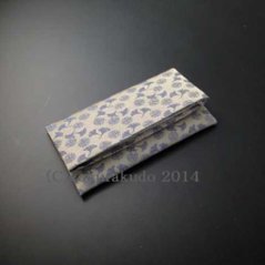 数珠入れ 正絹 名物裂 銀杏唐松（グレー系）Hの画像
