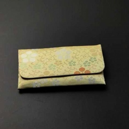 正絹古代裂数珠入れ（S印）天神唐草紋画像
