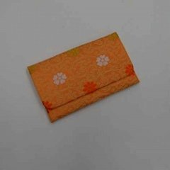 正絹古代裂数珠入れ（S印）定家画像