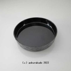 PC黒　唐草敷台　10.5ｃｍサイズの画像