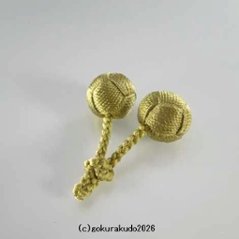 利休梵天、片手数珠用の軸つき（直径約18ｍｍ、30番利休色）画像