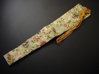 半袈裟（正絹）白茶地宝相華柄の画像