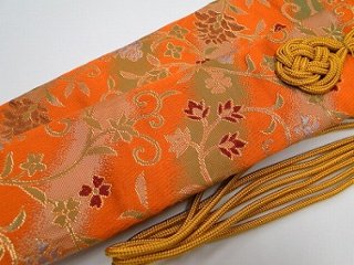 半袈裟（正絹）朱系色画像
