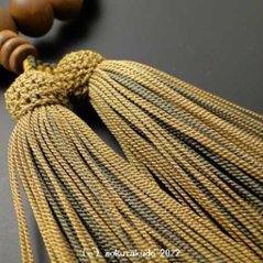 数珠 男性用 総白檀 主玉22個入り 正絹頭付房（ｃ-21）画像