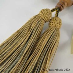 数珠 男性用 総白檀 主玉22個入り 正絹頭付房（ｃ-21）画像