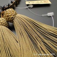 数珠 女性用 総茶水晶 正絹頭付き房画像