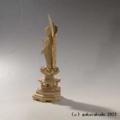 仏像 阿弥陀如来（西本願寺用） 3.5寸 総柘植（つげ）画像