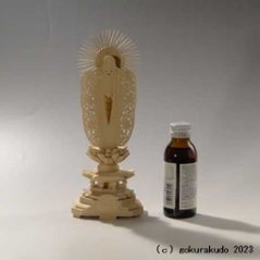仏像 阿弥陀如来（西本願寺用） 3.5寸 総柘植（つげ）画像