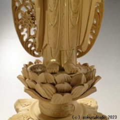 仏像 阿弥陀如来（西本願寺用） 3.5寸 総柘植（つげ）画像