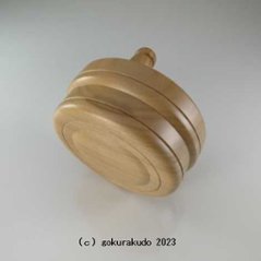 木鉦（もくしょう） 桜製 丸木鉦 3.5寸画像