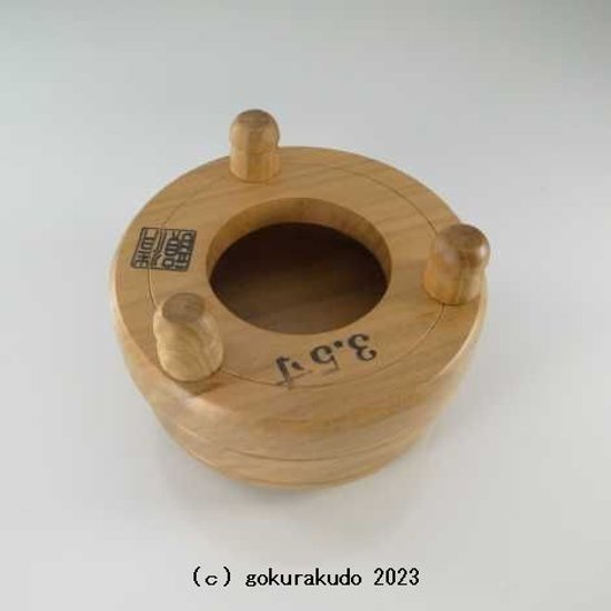 木鉦（もくしょう） 桜製 丸木鉦 3.5寸画像