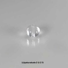 透明水晶の主玉（直径10×8mm、みかん玉） 1個当たりの画像