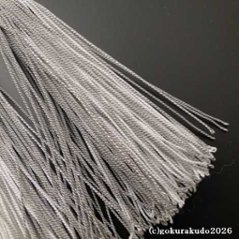 数珠 女性用 総ブラックオニキス 正絹花かがり房画像