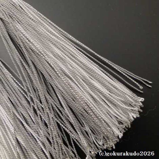 数珠 女性用 総ブラックオニキス 正絹花かがり房画像