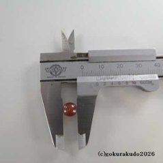 （数珠用玉のみ）瑪瑙（メノウ）7ｍｍ玉（主玉、貫通穴）1個あたり画像