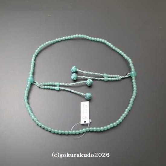 数珠 真言宗 総ライトアベン8寸 とくさ色利休房画像