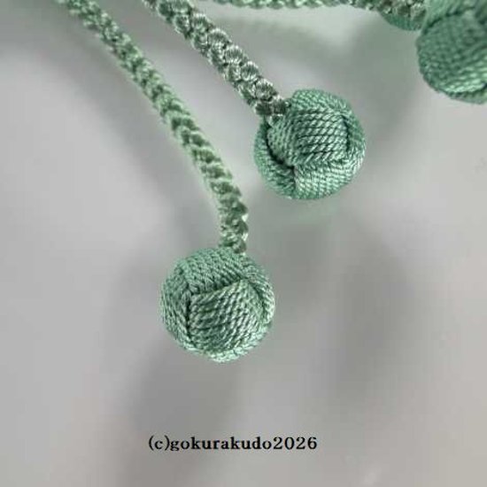 数珠 真言宗 総ライトアベン8寸 とくさ色利休房画像