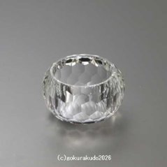 クリスタルガラス具足セットの線香立、のみ 画像