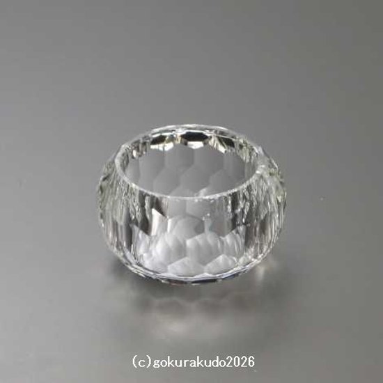 クリスタルガラス具足セットの線香立、のみ 画像