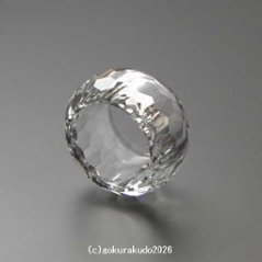 クリスタルガラス具足セットの線香立、のみ 画像