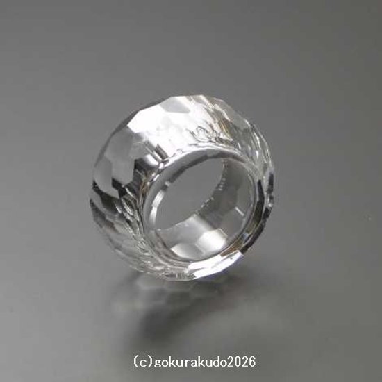 クリスタルガラス具足セットの線香立、のみ 画像