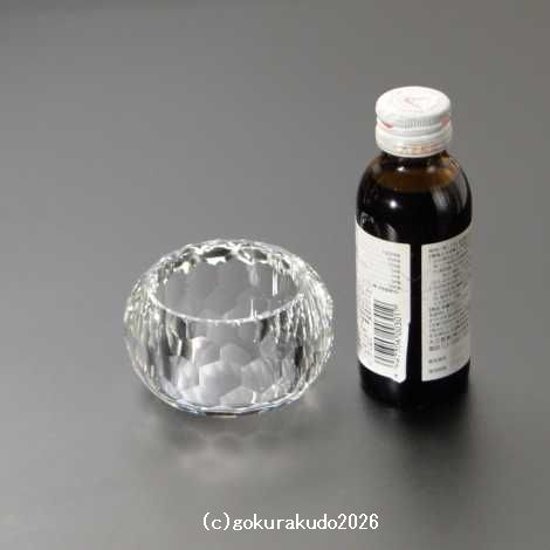 クリスタルガラス具足セットの線香立、のみ 画像