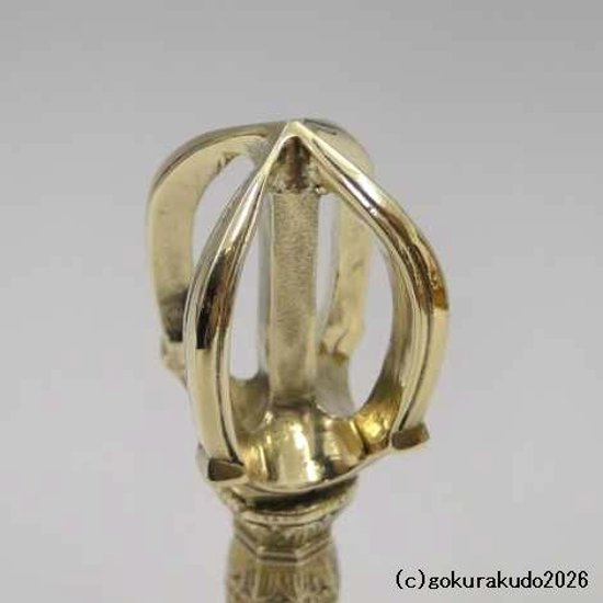 金剛鈴 中型 磨き（栄型）（密教法具・前具）[1本当たり]画像