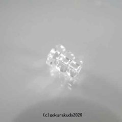 透明水晶の大型のボサ（親玉14mm～16mm用）のみ一個画像