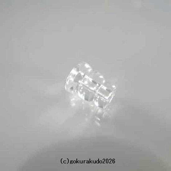 透明水晶の大型のボサ（親玉14mm～16mm用）のみ一個画像